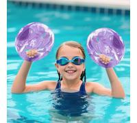 Aqua - Discos de fitness, 2 dispositivos Eva Aqua Fitness, tablas de entrenamiento de natación de mano, discos de entrenamiento para adultos, adolescentes y niños (morado)