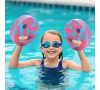 Aqua - Discos de fitness, 2 dispositivos Eva Aqua Fitness, tablas de entrenamiento de natación de mano, discos de entrenamiento para adultos, adolescentes y niños (B-rosa)