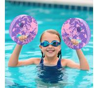 Aqua - Discos de fitness, 2 dispositivos Eva Aqua Fitness, tablas de entrenamiento de natación de mano, discos de entrenamiento para adultos, adolescentes y niños (P-rosa)
