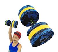 Aqua Dumbbells for Water Aerobics - Par de pesos de ejercicio de espuma flotante | Equipo de entrenamiento de natación flotante para entrenamientos de piscina | Mancillas de entrenamiento de fuerza im