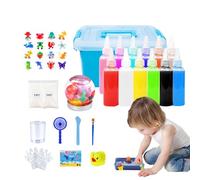 Aqua Fairy Kit de gel de agua de 12 colores, juguete acuático hecho a mano, kit de agua creativo suave con 12 geles mágicos moldeados para niños, desarrolla atención, percepción del color y