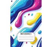 Aqua Flow Abstract Notebook: Lined Journal for Calm Creativity: Soothing Liquid Art Cover - Perfect for Daily Reflections, Notes & Mindfulness