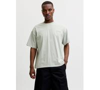 Aqua gray Hombres Cotton Camiseta Impresión Posterior XL EU