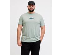 Aqua gray Hombres Cotton/Polyester Plus Size Camiseta EU5XL US3XL EU