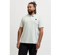Aqua gray Hombres Cotton/Recycled/Polyester Plus Size Polo EU3XL US1XL EU