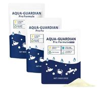 Aqua Guardian Pro Fórmula para Estanque, Polvo de Cuidado acuático para Acuario de pecera, Soporte clarificador de Agua de fácil Mezcla para Cangrejo camarón, Bolsa resellable de 3.53 oz (3pcs)