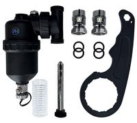 AQUA HEATING Desfangador Magnético Separador De Impurezas Magnético 1" DN25 Calefacción Con Imán Potente 9000 Gauss Para Sistemas De Calefacción Fácil De Instalar Cobre H30110