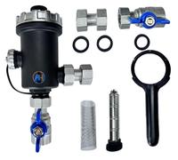 AQUA HEATING Desfangador Magnético Separador De Impurezas Magnético 3/4" DN21 Calefacción Con Imán Potente 9000 Gauss Para Sistemas De Calefacción Fácil De Instalar H20034