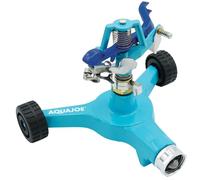 Aqua Joe AJ-IS6WB Indestructible Series Aspersor de impulsos de metal con base de 6 pulgadas