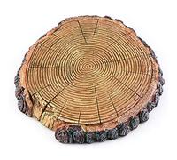 Aqua KT Tortuga Redonda Flotante Plataforma árbol Roca con Ventosa para decoración de Reptiles, Hecho de Resina