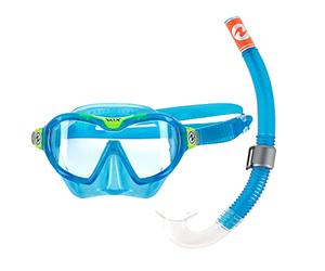 Aqua Lung Sport - Conjunto de Gafas y Tubo de esnórquel Combinados para niño, Color azul marino, talla unica