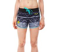 Aqua Marina ILLUSION Mujer Boardshort Shorts BAÑADOR Pantalones de natación BLACK - L (40)