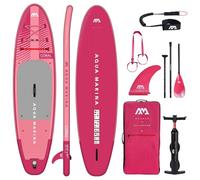 Aqua Marina Stand Up Paddle Coral 310 x 78 cm - Tabla de SUP hinchable con juego completo - Incluye remo, bomba, mochila y aleta - ligera, estable y versátil