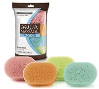 Aqua Massage Tradition 4 esponjas suaves dermatológicamente probadas - 4 unidades