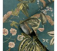 Papel Pintado Peacock Woods Azul Aqua Multi Holden 13682 Dormitorio Sala Comedor