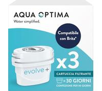 Filtro de agua Aqua Optima Evolve+ Pack 3 filtra cloro, cal, microplásticos y es multicompatible