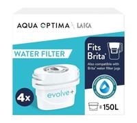 Aqua Optima Evolve+ 4 Filtros de Agua - Reduce Cal, Compatible con Brita