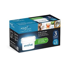 Aqua Optima Single Life - Caja de 3 filtros para agua