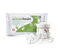 AQUA RESIN - Resina Mineral, Efecto porcelana en Polvo Blanco No Tóxico y 100% Seguro para Mezclar con Agua, Coloreable e Ideal para Usar en Moldes, DIY (1 kg)