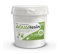 Aqua Resin - Resina Mineral, Efecto Porcelana en Polvo Blanco No Tóxico y 100% Seguro para Mezclar con Agua, Coloreable e Ideal para Usar en Moldes, DIY (20 kg)