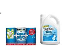 Aqua Soft Papel Higiénico, 6 Rollos, con B-Fresh Blue Líquido para WC, 2 litros, Kit de comodidad THETFORD