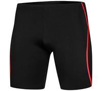 Aqua Speed Blake REVO Troncos de natación Largo de Hombre | Jammer | Protección UV | Größen Badehosen:M, Color:Negro/Rojo/REVO - 16