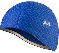 Aqua Speed Gorra de natación | Gorra de baño Deportes | Entrenamiento | natación | Pelo Largo | látex | Bombastic Tic-TAC | 10 / Marina