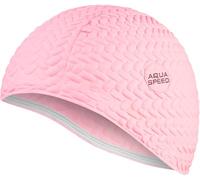 Aqua Speed Gorra de natación | Gorra de baño Deportes | Entrenamiento | natación | Pelo Largo | látex | Bombastic Tic-TAC | Rosa