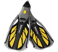 Aqua Speed INOX Aletas de Buceo | Aletas de natación | Aletas de esnórquel | Buceo de natación | cómodos | Gris/Amarillo | Tamaño: 42/43