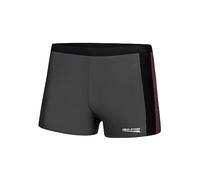 Aqua Speed Jason Mens Bañadores | Pantalones de baño para Hombres | Protección UV | 18 Gris - Negro - Rojo Tubería | Tamaño: L
