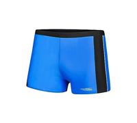 Aqua Speed Jason Mens Bañadores | Pantalones de baño para Hombres | Protección UV | 18. Ribetes Azules - Grises - Blancos | Tamaño: S