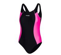 Aqua Speed Luna Traje de baño para niña | Traje de una Pieza | protección UV | Resistente al Cloro | Negro-Violeta | Tamaño: 152 cm