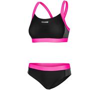 Aqua Speed Naomi Tankini para Señoras | Dos Piezas | Tejido Vita | Resistente al Cloro y a la Crema/Aceite Solar | 17. Negro/Gris - Rosa | Tamaño: 40