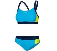 Aqua Speed Naomi Tankini para Señoras | Dos Piezas | Tejido Vita | Resistente al Cloro y a la Crema/Aceite Solar | 19. Azul Claro - Amarillo | Tamaño: 40