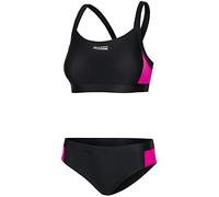 Aqua Speed Naomi Tankini para Señoras | Dos Piezas | Tejido Vita | Resistente al Cloro y a la Crema/Aceite Solar | 18. Negro - Rosa | Tamaño: 38