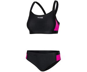 Aqua Speed Naomi Tankini para Señoras | Dos Piezas | Tejido Vita | Resistente al Cloro y a la Crema/Aceite Solar | 18. Negro - Rosa | Tamaño: 34