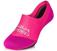 Aqua Speed Neo Socks Calcetines para Niños | Calcetines de Neopreno | Hijos | Suela Antideslizante | Elásticos | Fácil | Rosa/Rosa Ligero | Tamaño: 28/29