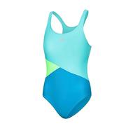 Aqua Speed Pola Badeanzug Mädchen | Einteiler | 104-158 | UV-Schutz | Blickdicht | Chlorresistent | Anti-Pilling | Schwimmanzug Blue - Turquoise - Light Green - 28 Gr. 128