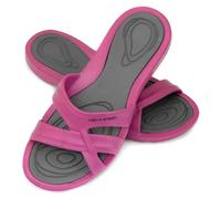 Aqua Speed - Set - Panama Zapatillas de baño + Toalla de Microfibra | Mujeres | Sandalias de Ducha | Zapatillas de Playa, Color:Panama Damen - 03, Tamaño:37