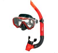 Aqua sport set gafas de buceo y tubo adulto con funda