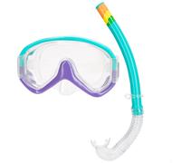 Aqua Sport Set gafas de buceo y tubo adulto turquesa/lila