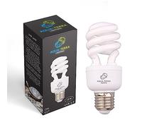 Aqua-Terra Lighting Bombilla UVA UVB tropical 5.0 de 13 W, ideal para acuarios/terrarios con terrapinas, tortugas de caja, ranas, serpientes y pájaros, base de rosca estándar E27, ideal para efecto de