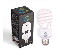 Aqua-Terra Lighting Bombilla UVA UVB tropical 5.0 de 26 W, ideal para acuarios/terrarios con terrapinas, tortugas de caja, ranas, serpientes y pájaros, base de rosca estándar E27, ideal para efecto de