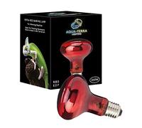 Aqua-Terra Lighting Lámpara de calor infrarroja de 100 W para reptiles, anfibios e invertebrados, bombilla R80 con base de rosca estándar E27 adecuada para calefacción de vivario