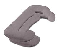 Aqua-Textil Classic Line Ergo.150 - Juego de 2 Fundas de Almohada (algodón, con Cremallera), Color Gris Oscuro