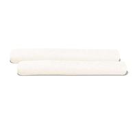 aqua-textil Classic Line - Juego de 2 Fundas de Almohada (20 x 120 cm, algodón, 20 x 120 cm), Color Blanco