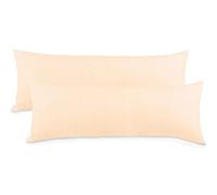 aqua-textil Classic Line - Juego de 2 Fundas de Almohada (algodón, 40 x 120 cm, Cierre de Cremallera)