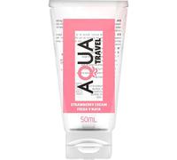 Aqua Travel Lubricante Base Agua Sabor Fresa y Nata 50ml