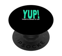 Aqua Verde Azulado Claro ¡SÍ! Eso es lo Que Up Light Teal Aqua Graphic PopSockets PopGrip Adhesivo