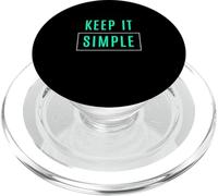 Aqua verde azulado claro tan simple como se pone verde azulado claro Aqua PopSockets PopGrip para MagSafe